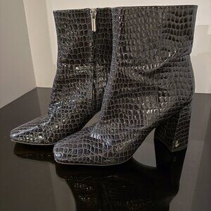 Sam Edelman Snake Bootie Size 10 Dark Gray